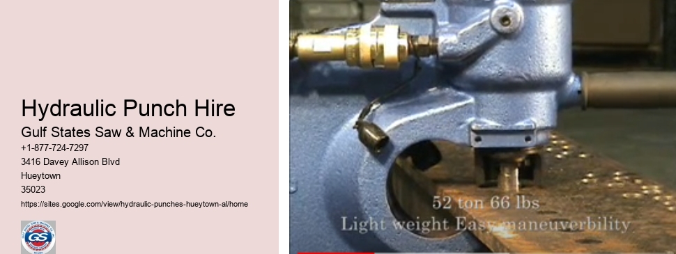 Hydraulic Rotary Punch